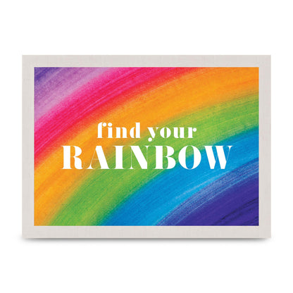 Find Your Rainbow" Art For The Home - A4 framed