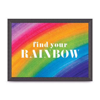 Find Your Rainbow" Art For The Home - A4 framed