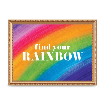 Find Your Rainbow" Art For The Home - A4 framed