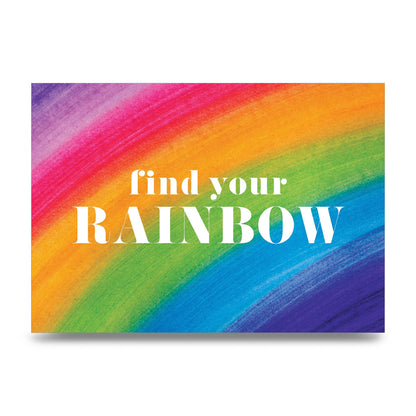 Find Your Rainbow" Art For The Home - unframed print