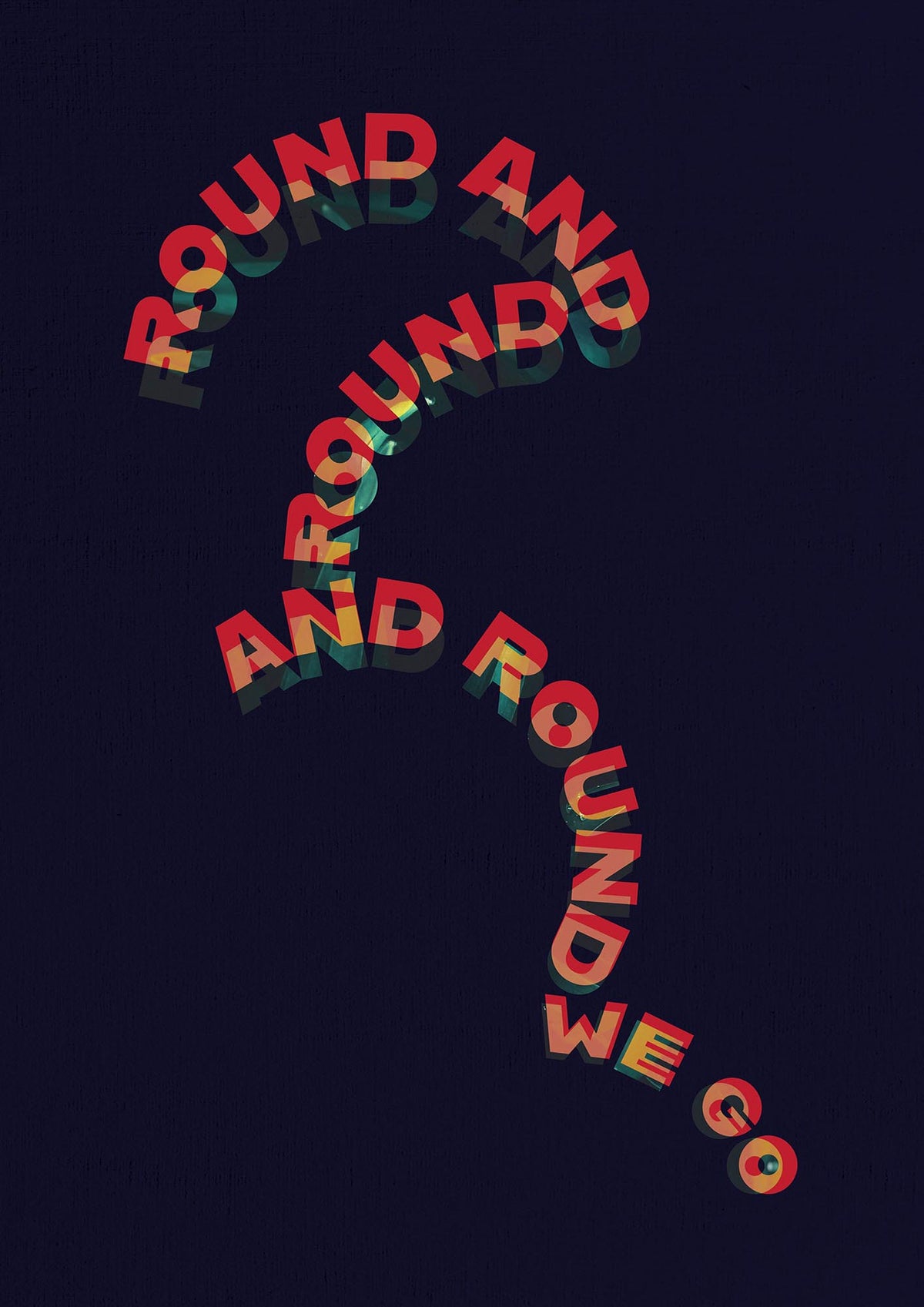 Round And Round" Printed Poster - detail