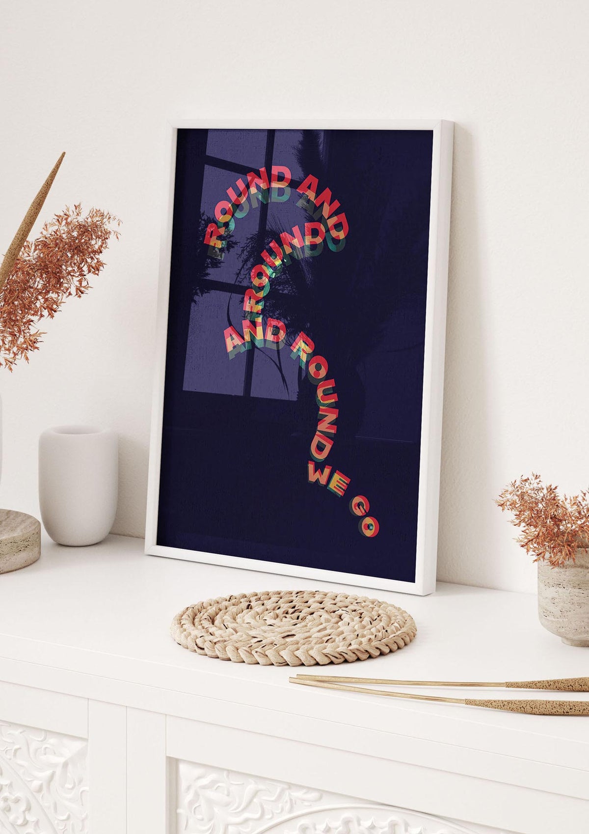 Round And Round" Printed Poster - hall 1