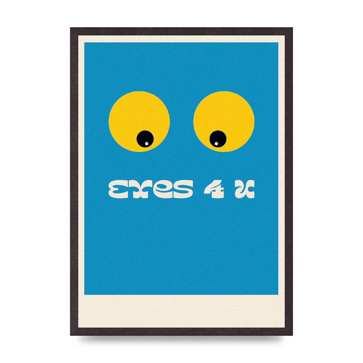 Eyes 4 U Cartoon 80's Game Style Retro Art For The Home - A2 framed