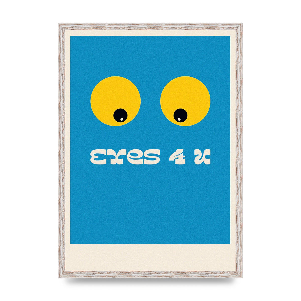 Eyes 4 U Cartoon 80's Game Style Retro Art For The Home - A2 framed