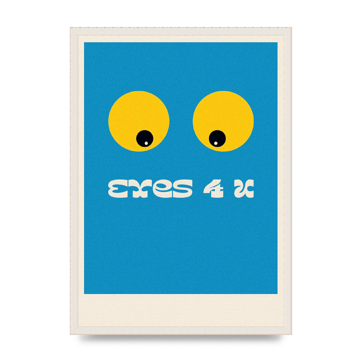 Eyes 4 U Cartoon 80's Game Style Retro Art For The Home - A2 framed