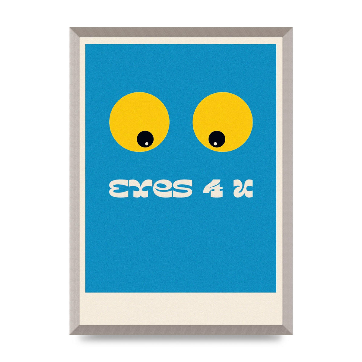 Eyes 4 U Cartoon 80's Game Style Retro Art For The Home - A2 framed