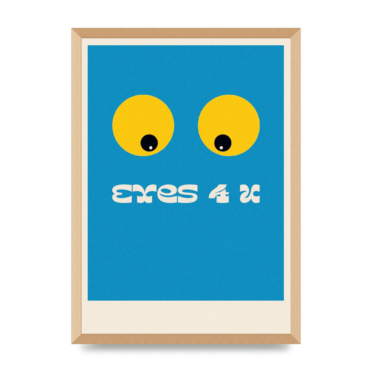 Eyes 4 U Cartoon 80's Game Style Retro Art For The Home - A2 framed