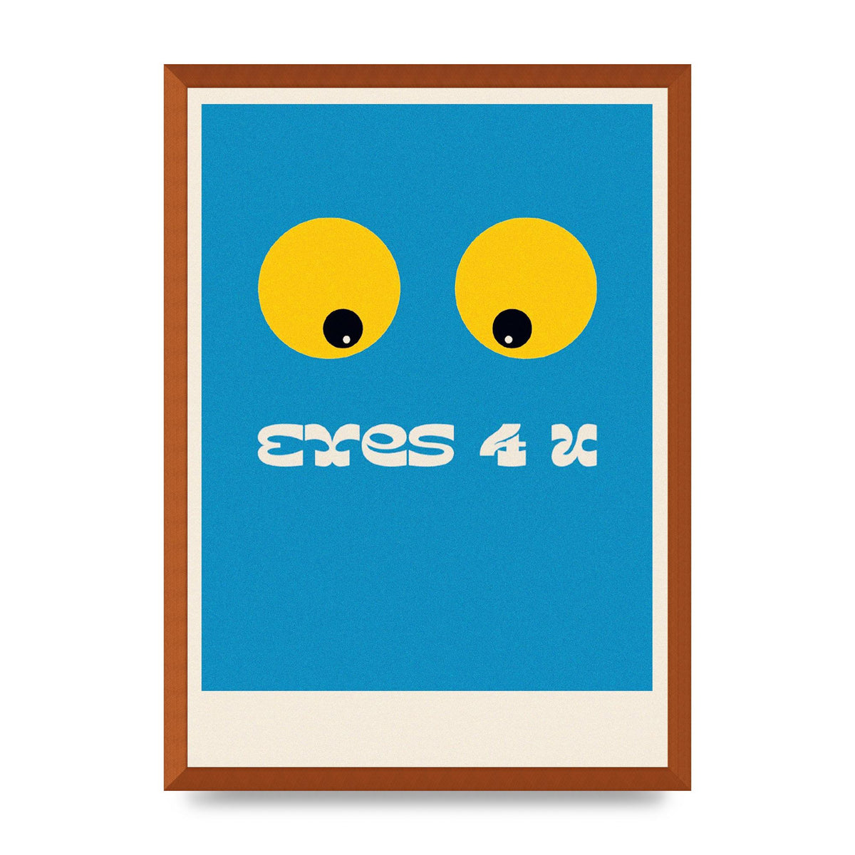 Eyes 4 U Cartoon 80's Game Style Retro Art For The Home - A2 framed
