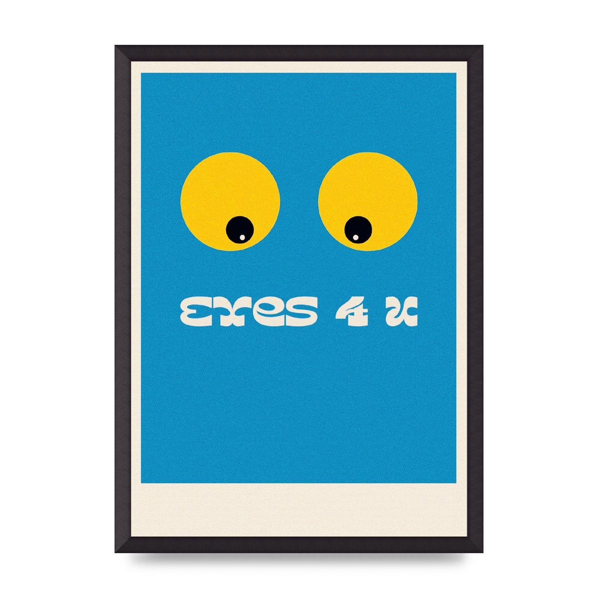 Eyes 4 U Cartoon 80's Game Style Retro Art For The Home - A2 framed