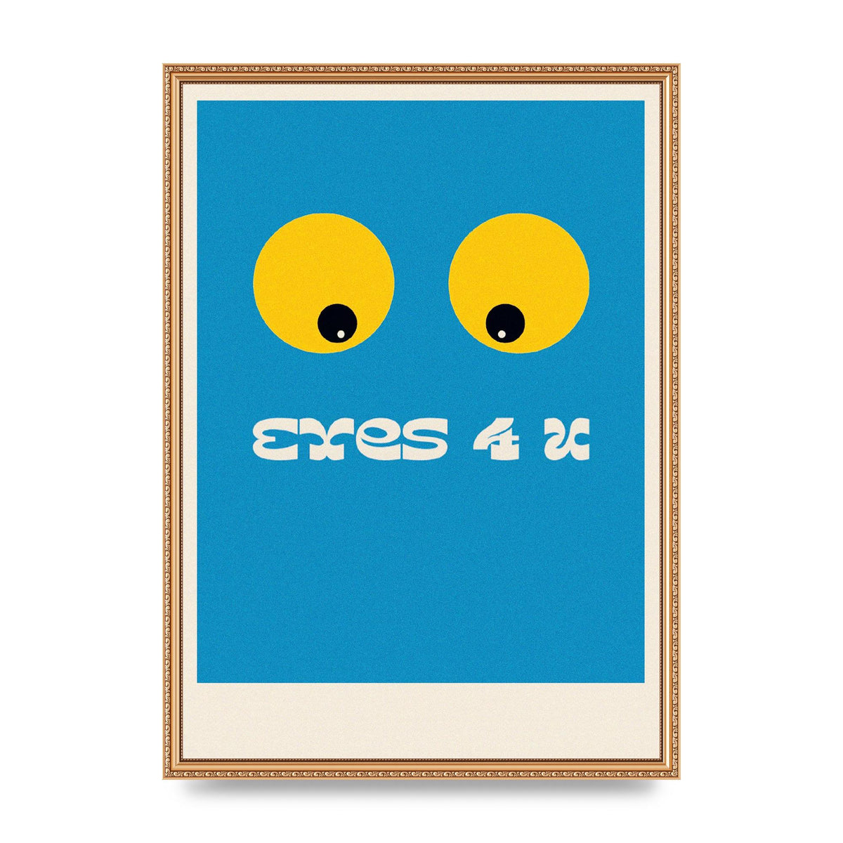 Eyes 4 U Cartoon 80's Game Style Retro Art For The Home - A2 framed