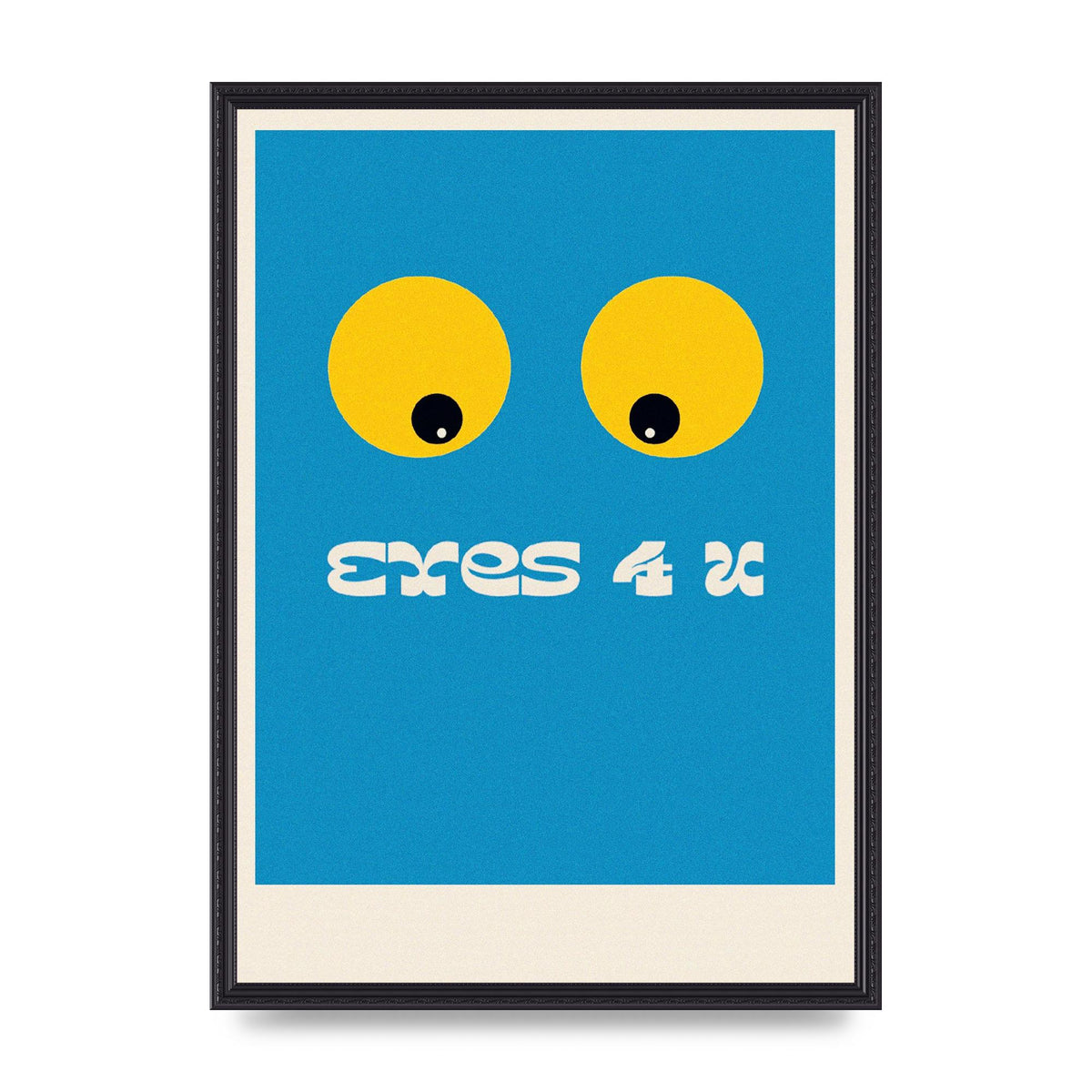 Eyes 4 U Cartoon 80's Game Style Retro Art For The Home - A2 framed