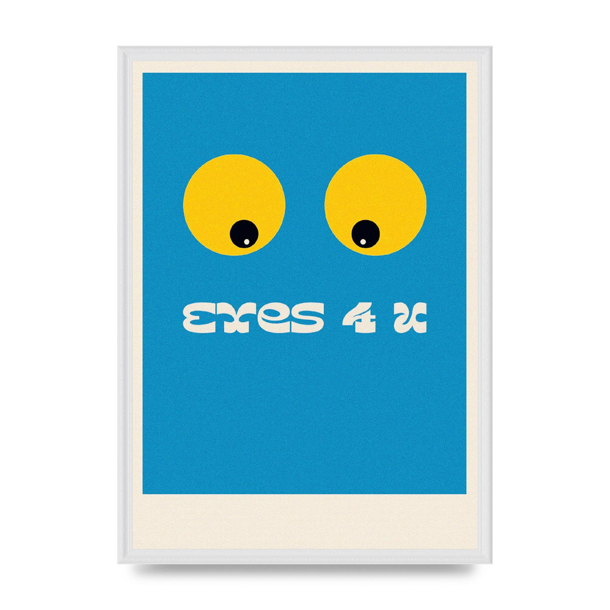 Eyes 4 U Cartoon 80's Game Style Retro Art For The Home - A2 framed