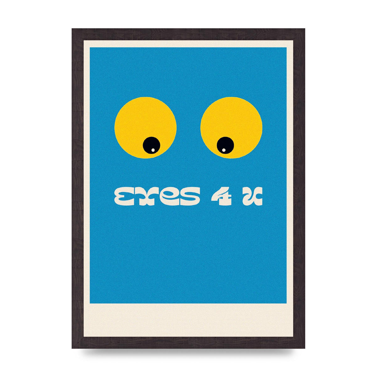 Eyes 4 U Cartoon 80's Game Style Retro Art For The Home - A3 framed