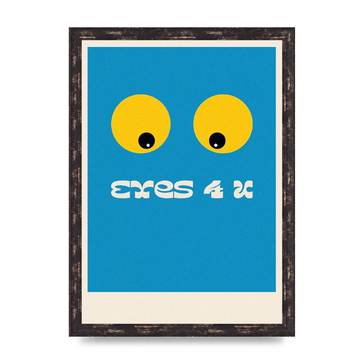 Eyes 4 U Cartoon 80's Game Style Retro Art For The Home - A3 framed