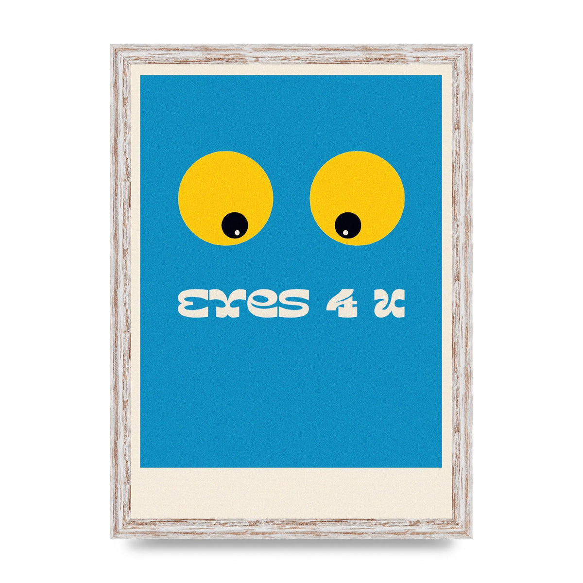 Eyes 4 U Cartoon 80's Game Style Retro Art For The Home - A3 framed