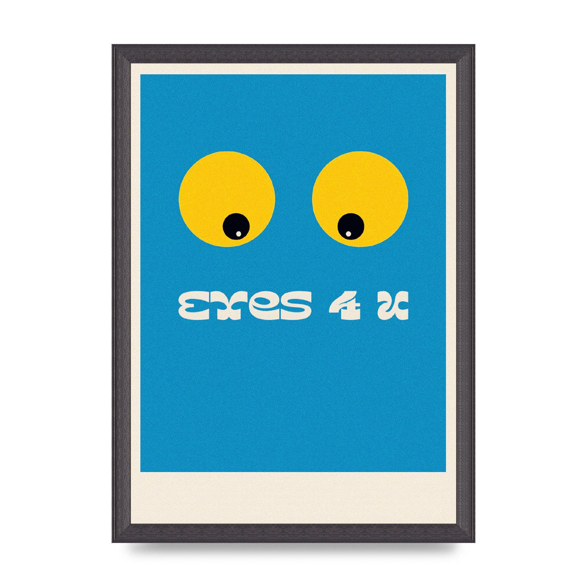 Eyes 4 U Cartoon 80's Game Style Retro Art For The Home - A3 framed