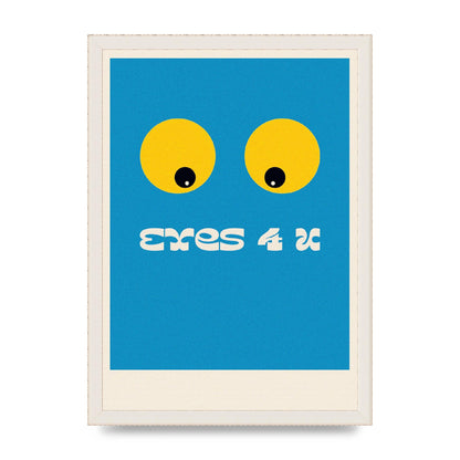 Eyes 4 U Cartoon 80's Game Style Retro Art For The Home - A3 framed
