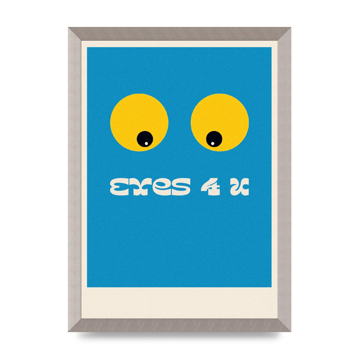 Eyes 4 U Cartoon 80's Game Style Retro Art For The Home - A3 framed