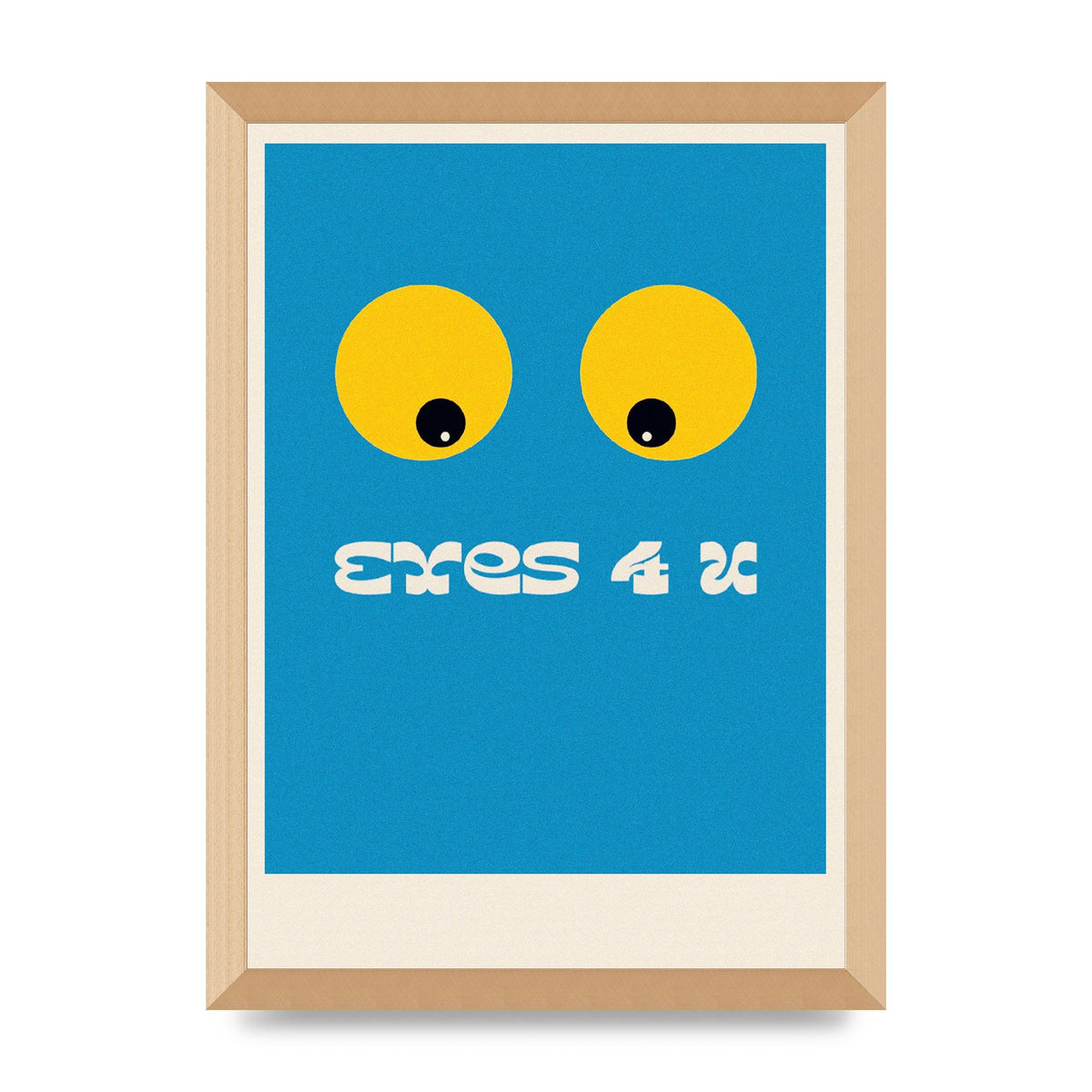 Eyes 4 U Cartoon 80's Game Style Retro Art For The Home - A3 framed