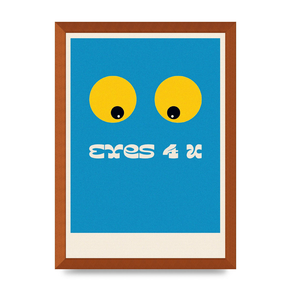 Eyes 4 U Cartoon 80's Game Style Retro Art For The Home - A3 framed