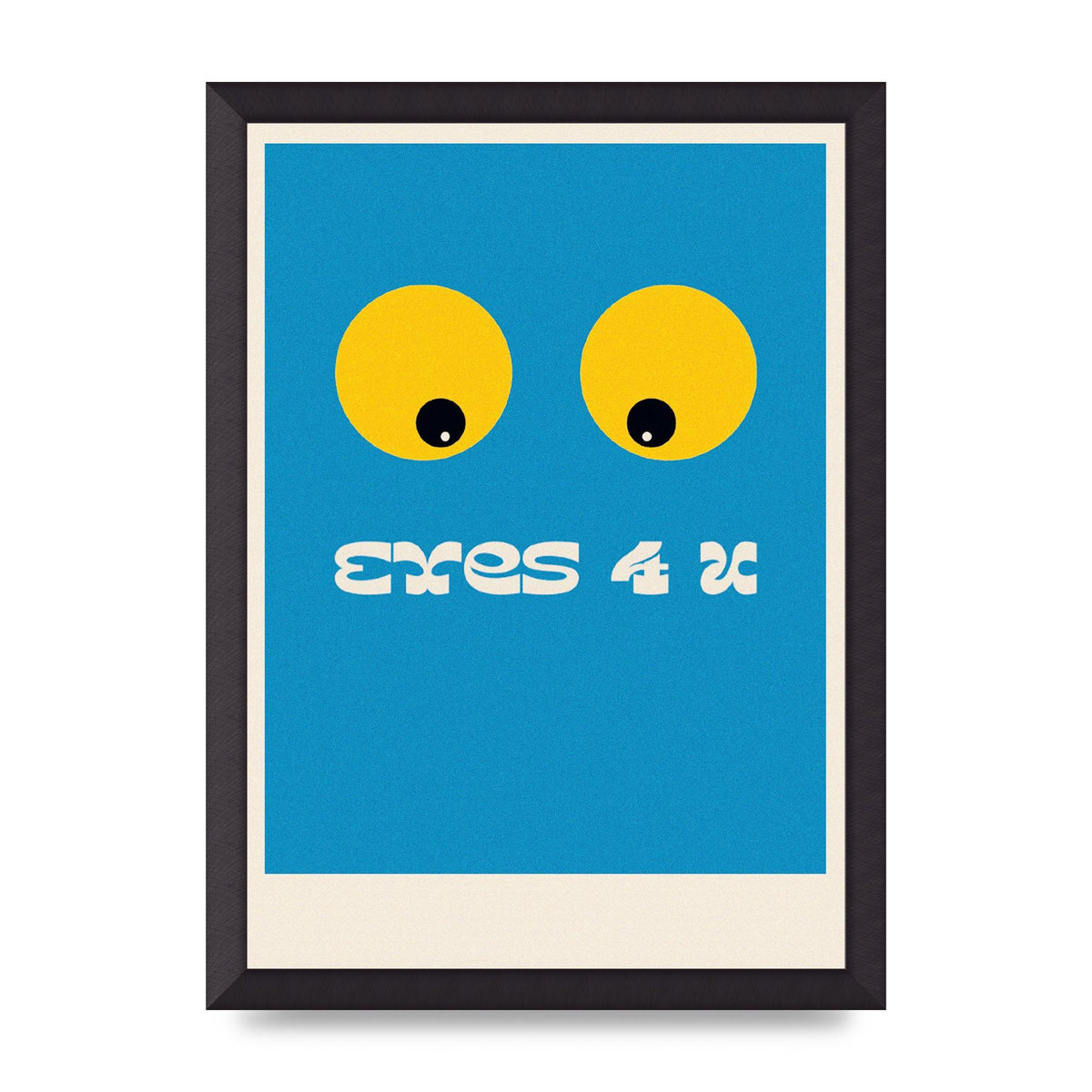 Eyes 4 U Cartoon 80's Game Style Retro Art For The Home - A3 framed