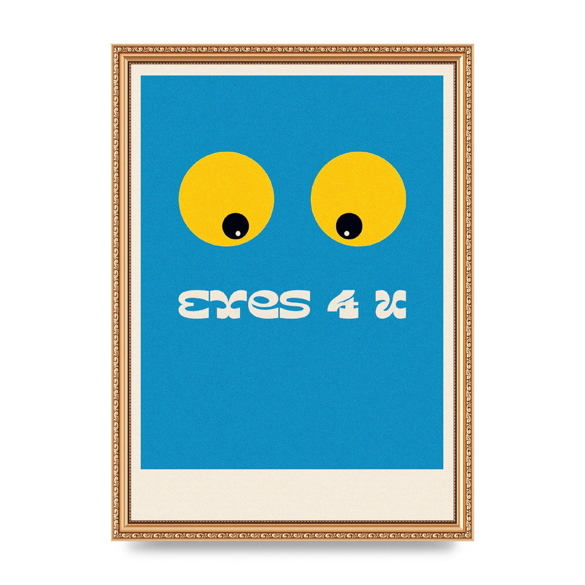 Eyes 4 U Cartoon 80's Game Style Retro Art For The Home - A3 framed