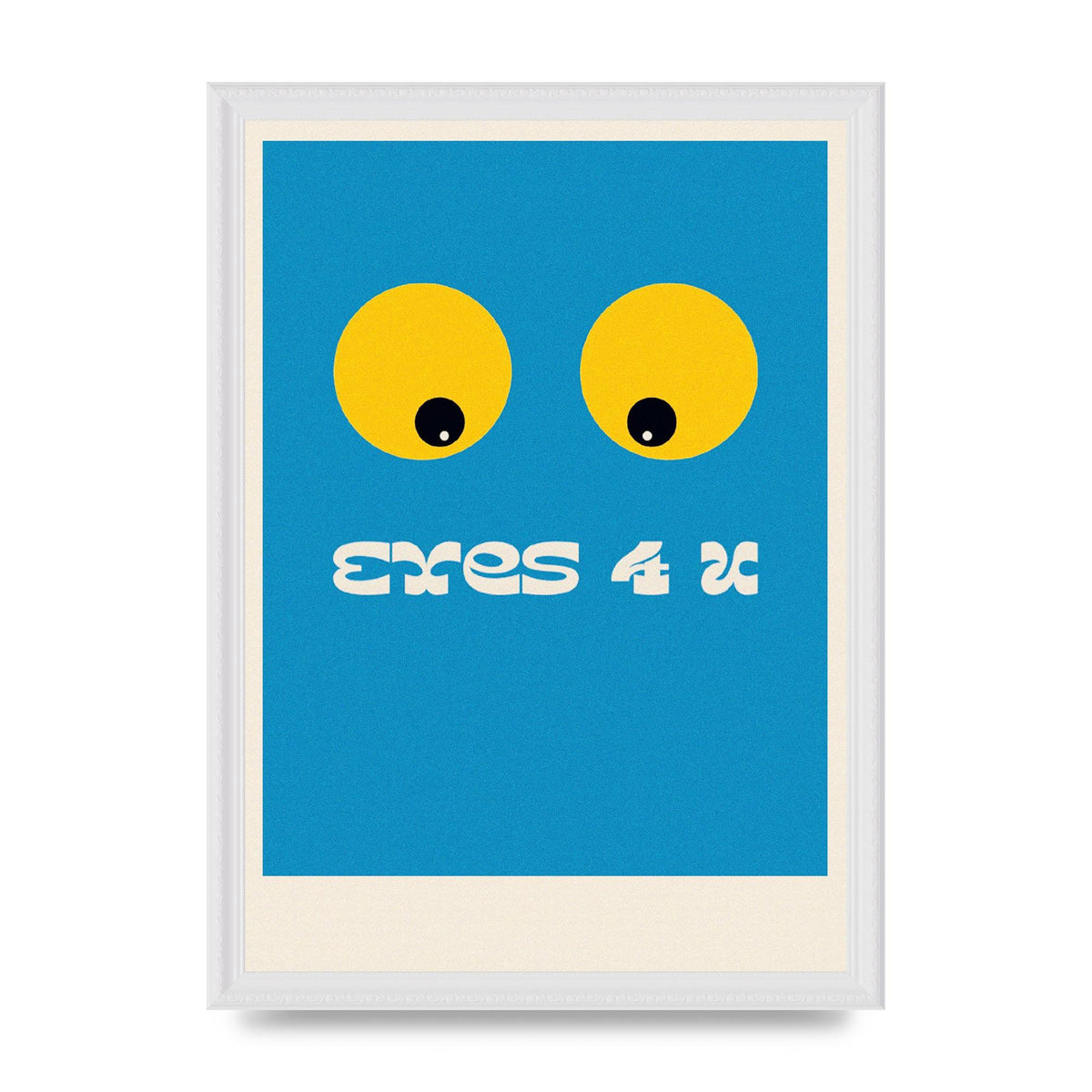Eyes 4 U Cartoon 80's Game Style Retro Art For The Home - A3 framed
