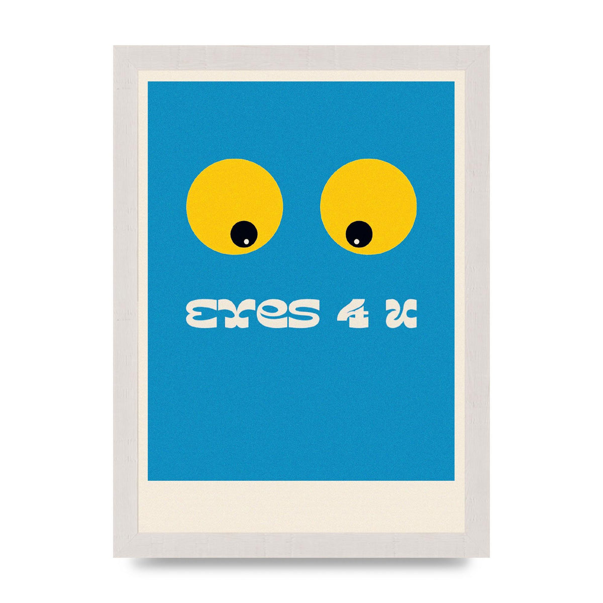 Eyes 4 U Cartoon 80's Game Style Retro Art For The Home - A4 framed