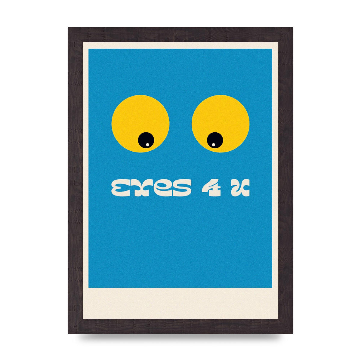Eyes 4 U Cartoon 80's Game Style Retro Art For The Home - A4 framed