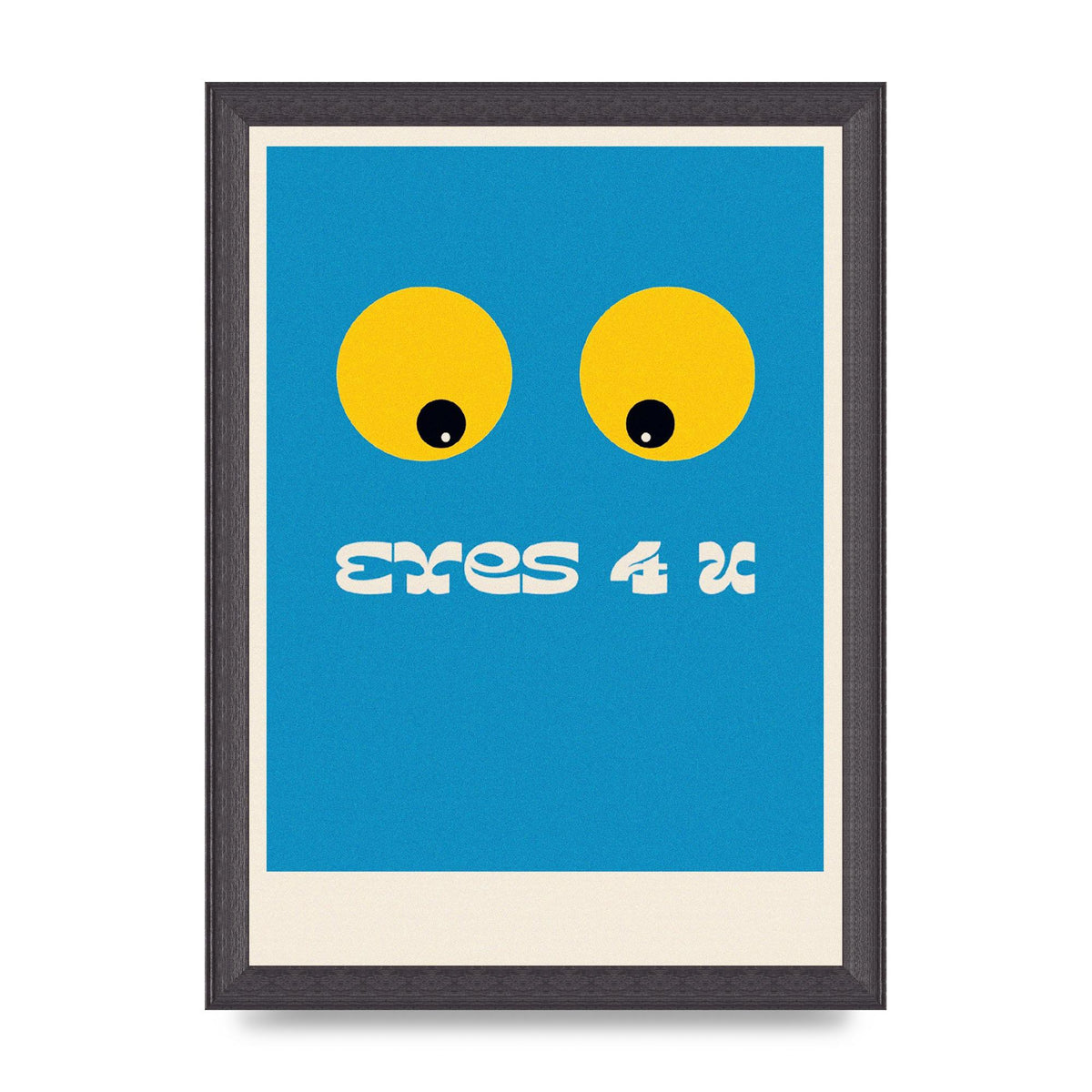 Eyes 4 U Cartoon 80's Game Style Retro Art For The Home - A4 framed