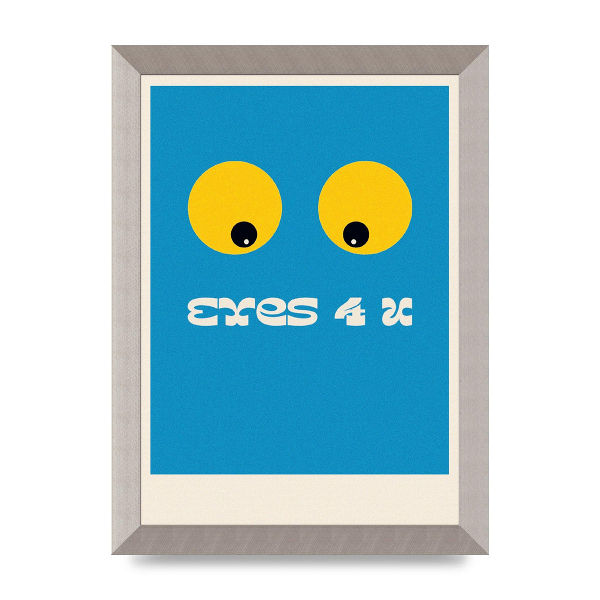 Eyes 4 U Cartoon 80's Game Style Retro Art For The Home - A4 framed