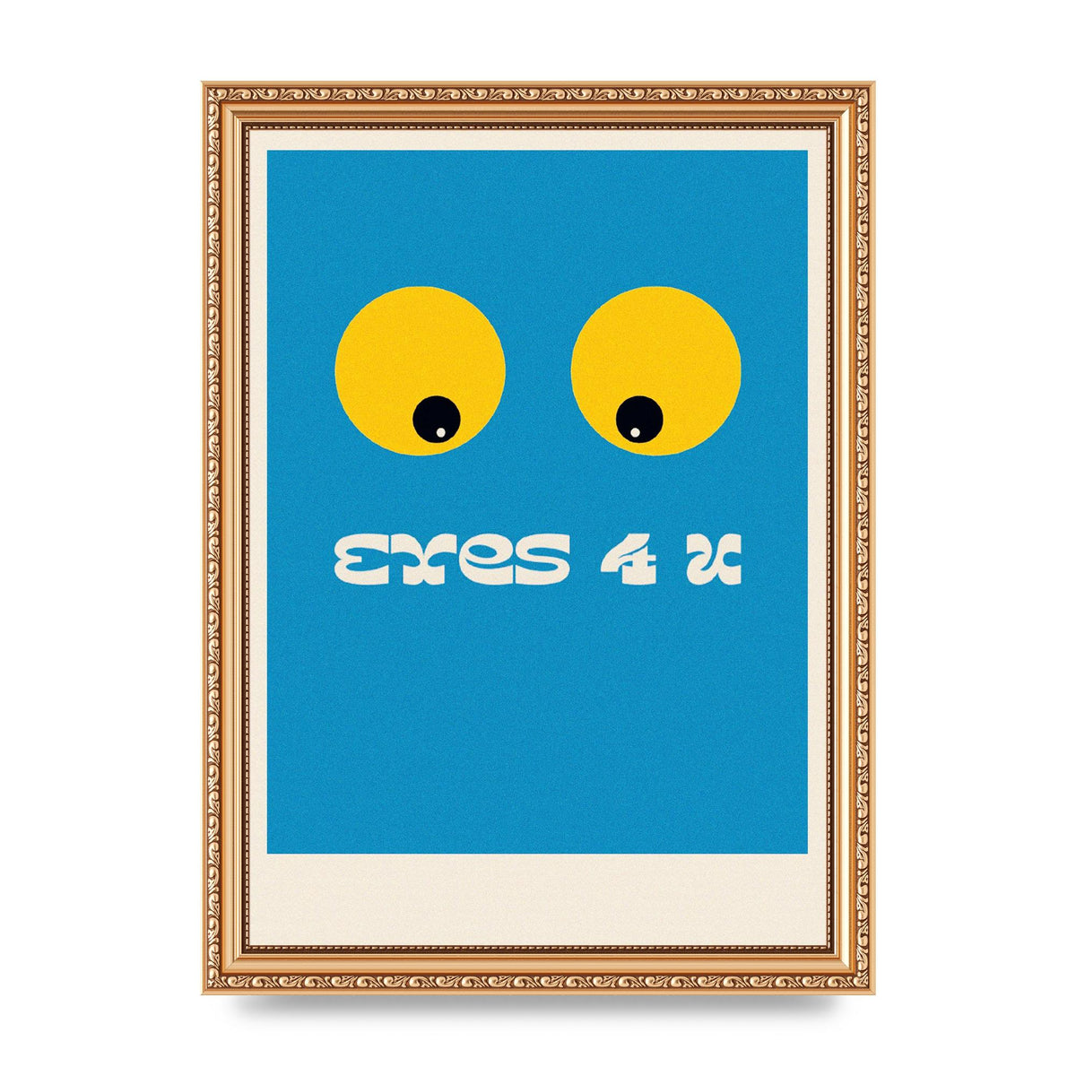 Eyes 4 U Cartoon 80's Game Style Retro Art For The Home - A4 framed