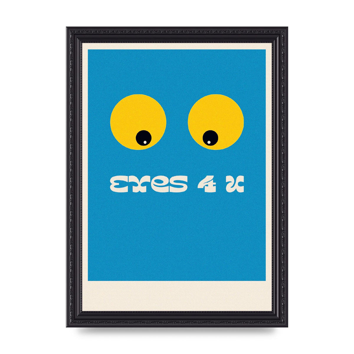 Eyes 4 U Cartoon 80's Game Style Retro Art For The Home - A4 framed