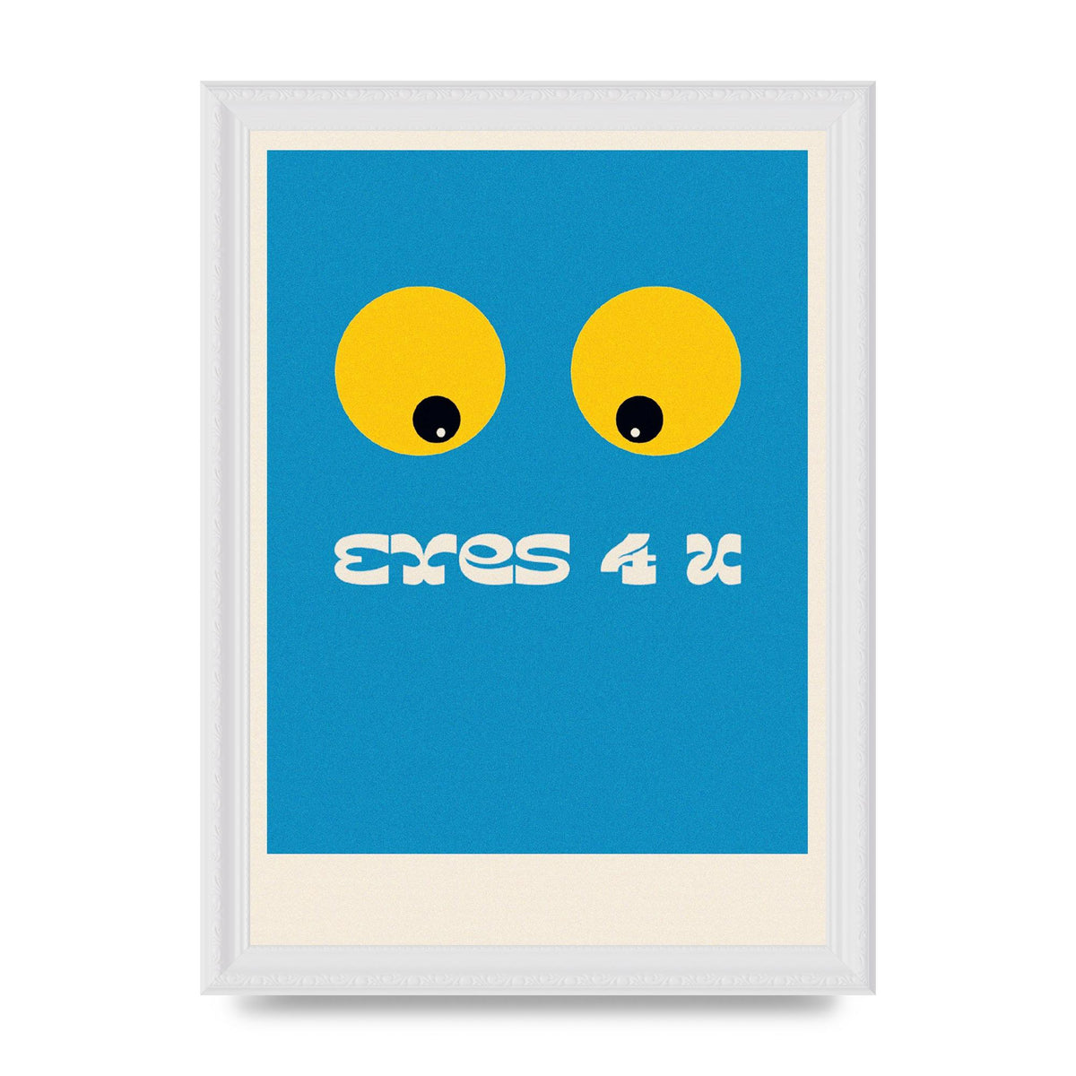 Eyes 4 U Cartoon 80's Game Style Retro Art For The Home - A4 framed