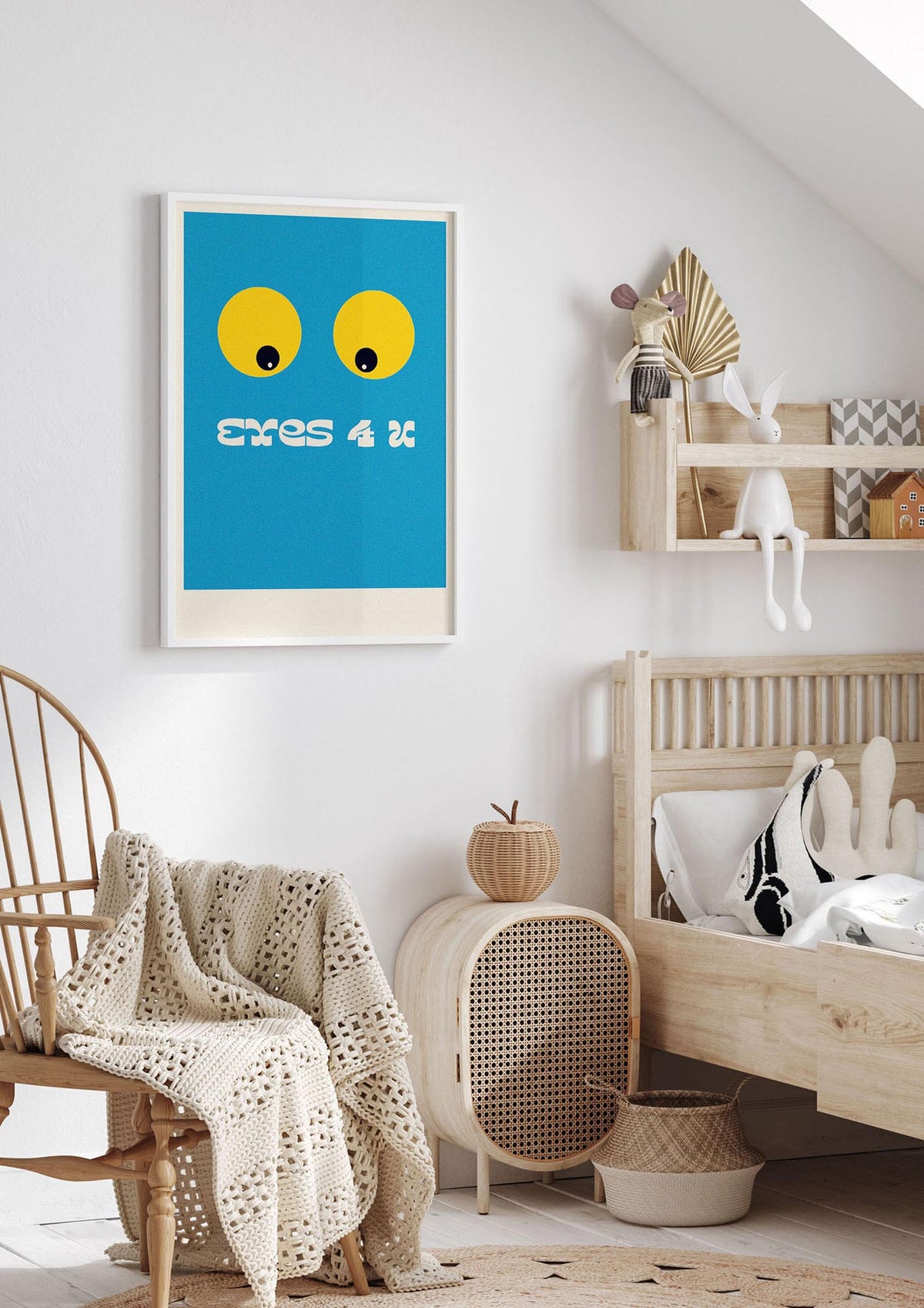 Eyes 4 U Cartoon 80's Game Style Retro Art For The Home - nursery 1
