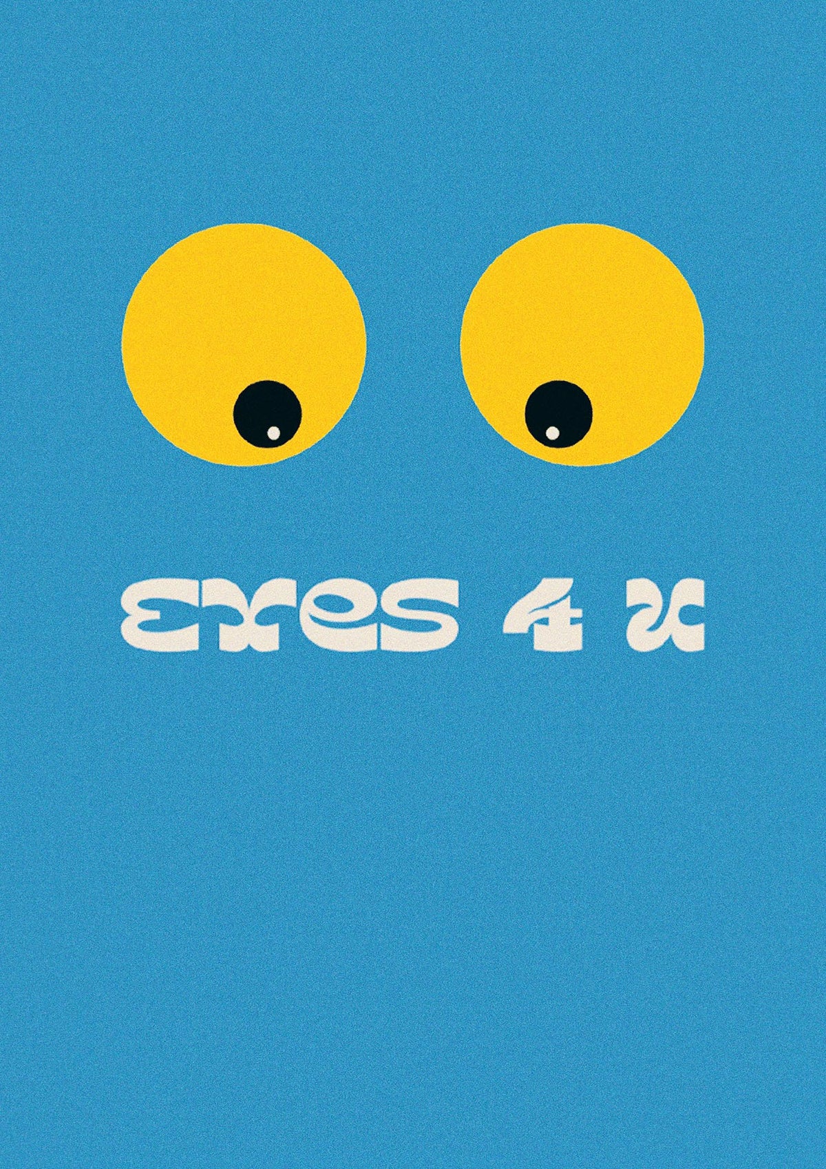 Eyes 4 U Cartoon 80's Game Style Retro Printed Poster - detail