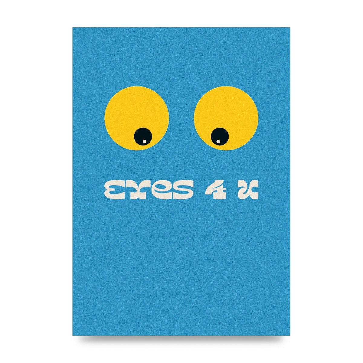 Eyes 4 U Cartoon 80's Game Style Retro Printed Poster - unframed print