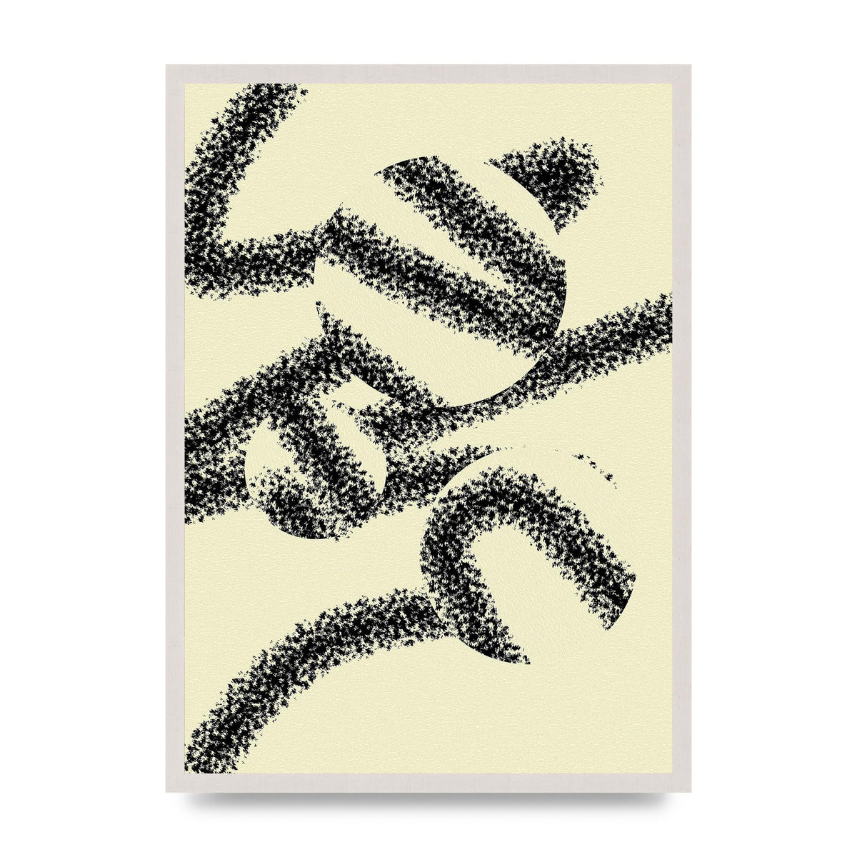 Abstract Line Spray Art For The Home - A2 framed