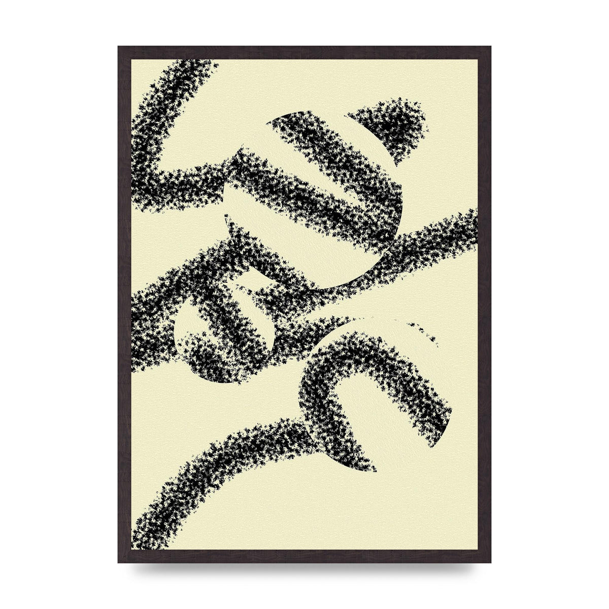 Abstract Line Spray Art For The Home - A2 framed