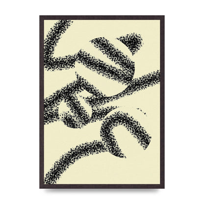 Abstract Line Spray Art For The Home - A2 framed