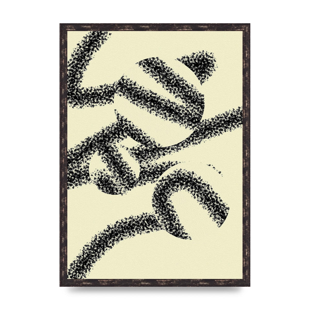 Abstract Line Spray Art For The Home - A2 framed