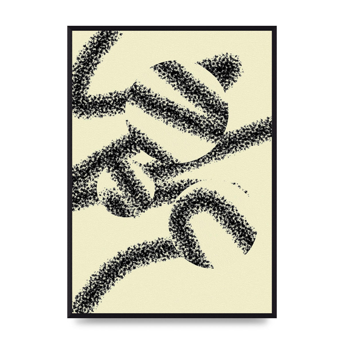 Abstract Line Spray Art For The Home - A2 framed