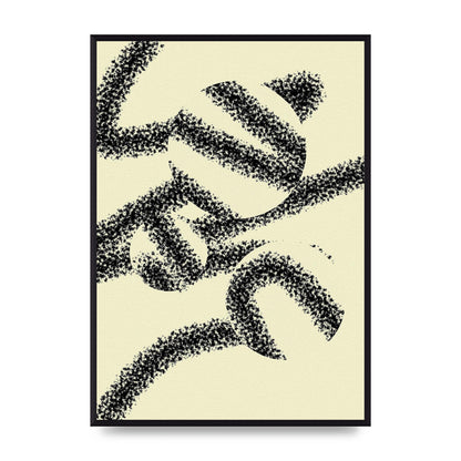 Abstract Line Spray Art For The Home - A2 framed