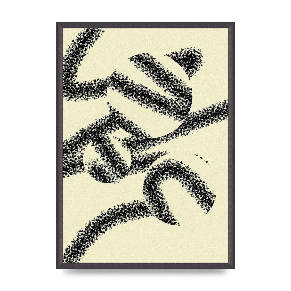 Abstract Line Spray Art For The Home - A2 framed