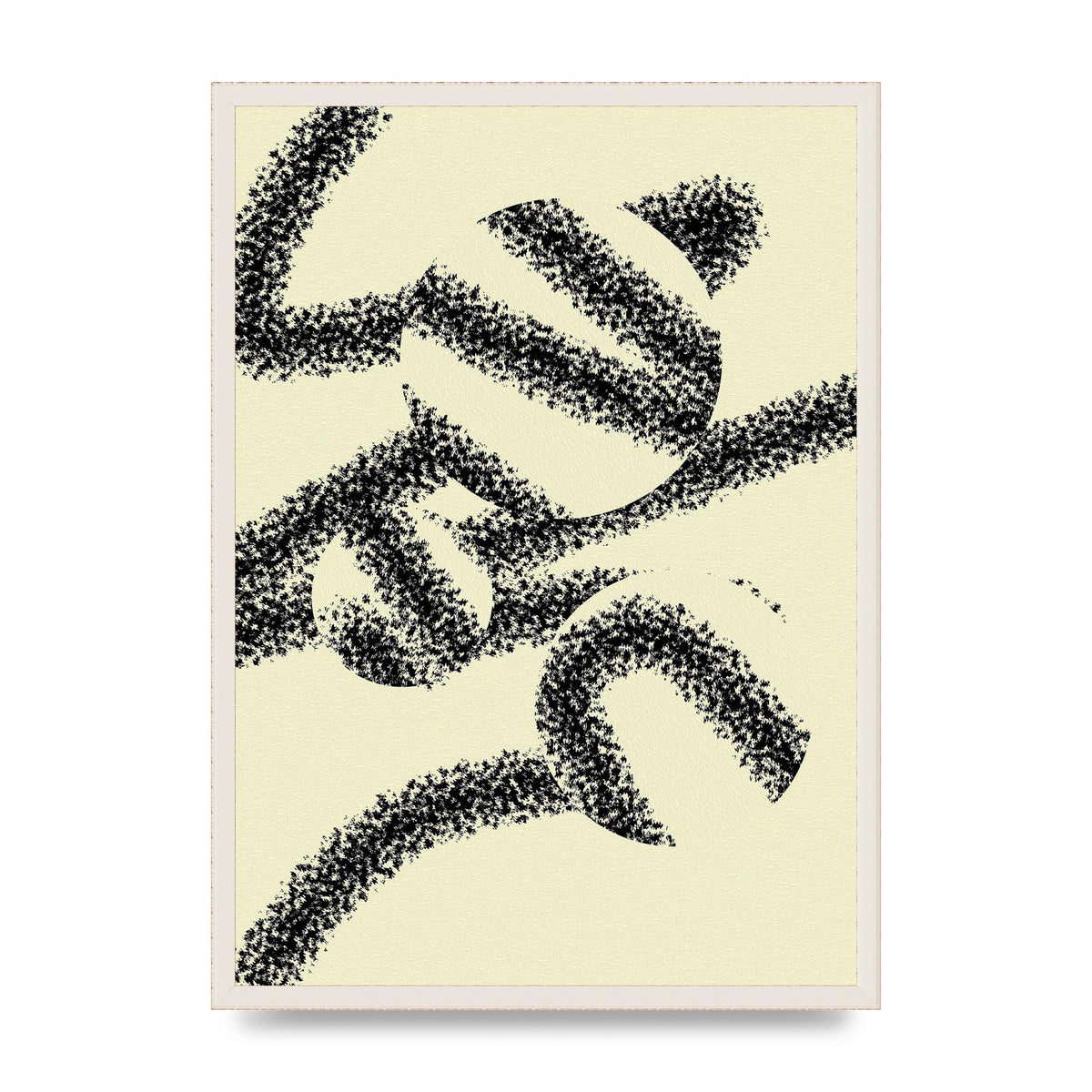 Abstract Line Spray Art For The Home - A2 framed