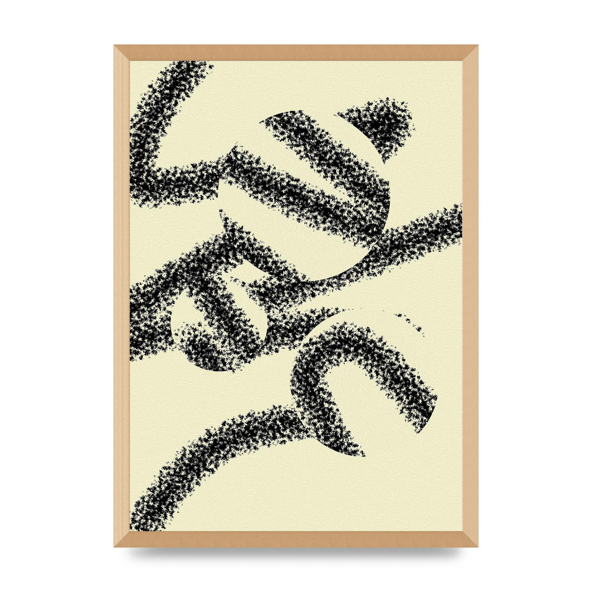 Abstract Line Spray Art For The Home - A2 framed