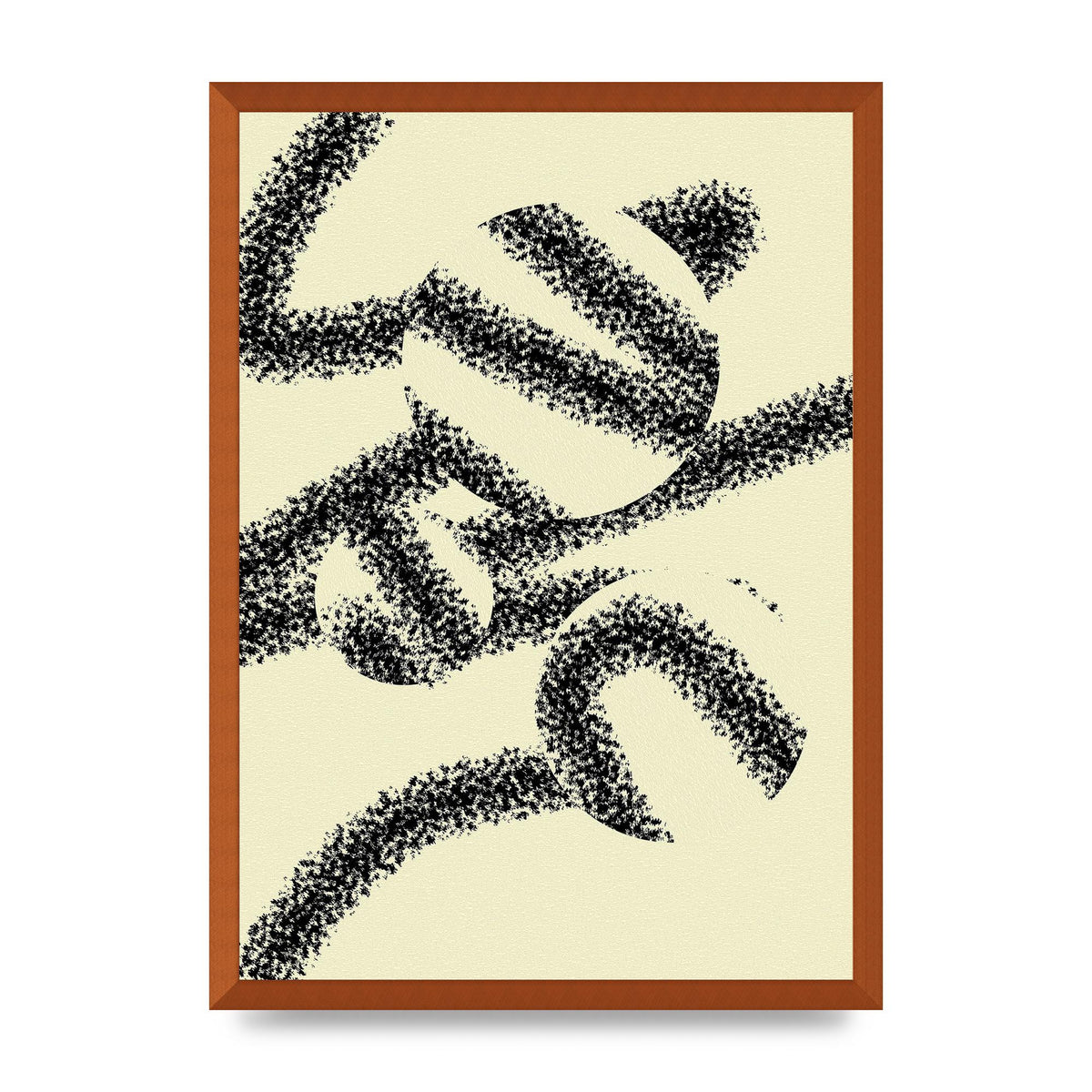 Abstract Line Spray Art For The Home - A2 framed