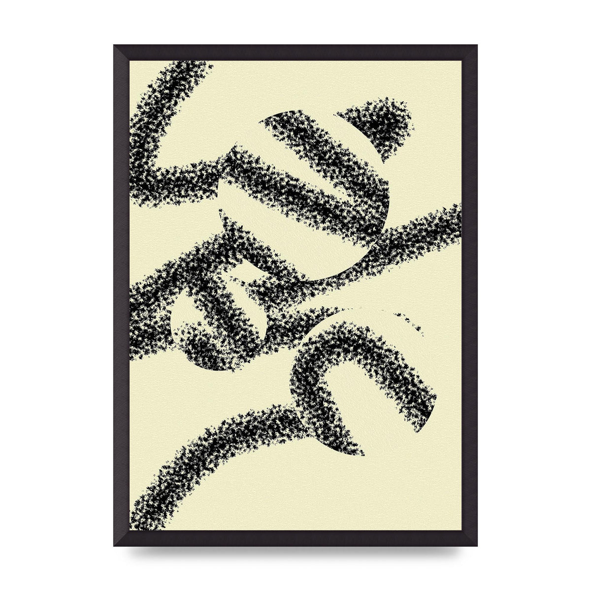 Abstract Line Spray Art For The Home - A2 framed