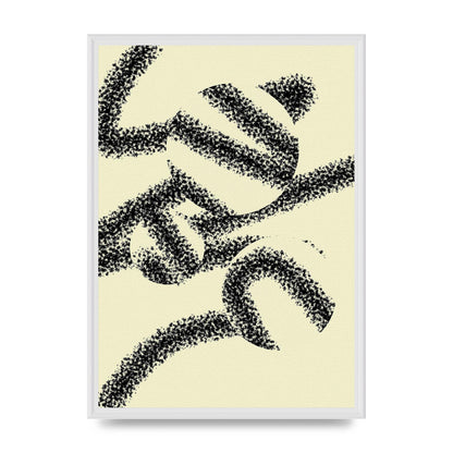 Abstract Line Spray Art For The Home - A2 framed