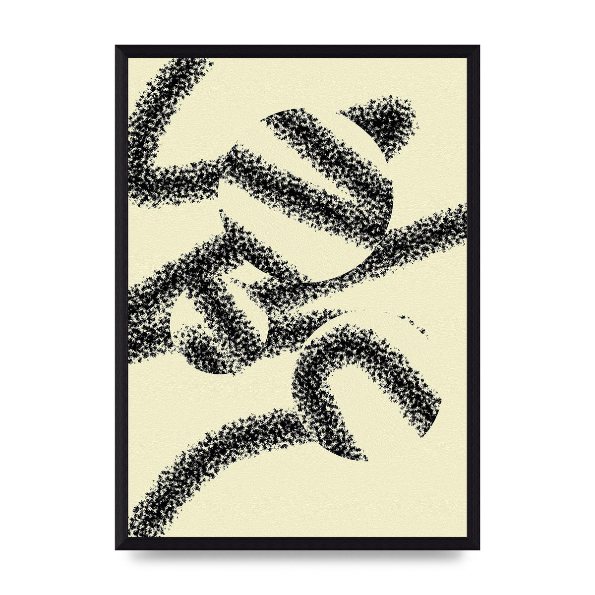 Abstract Line Spray Art For The Home - A3 framed